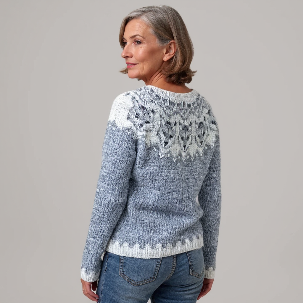 DELACROIX | Maglione in Maglia con Inserti Ghiacciati Léa