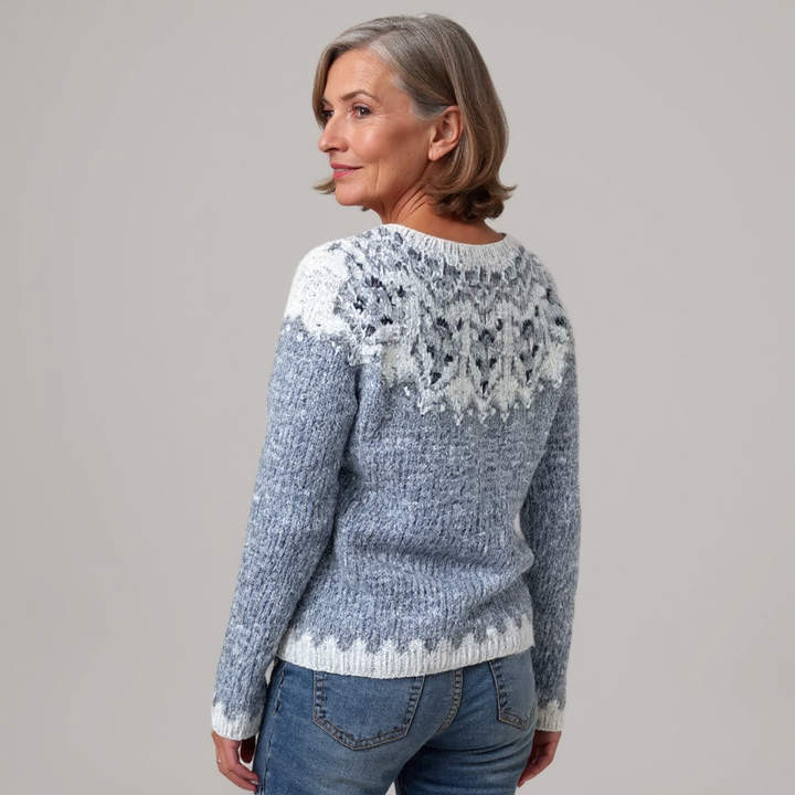 DELACROIX | Maglione in Maglia con Inserti Ghiacciati Léa