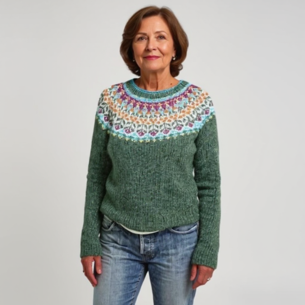 DELACROIX | Maglione in Maglia Verde Salvia Véronique
