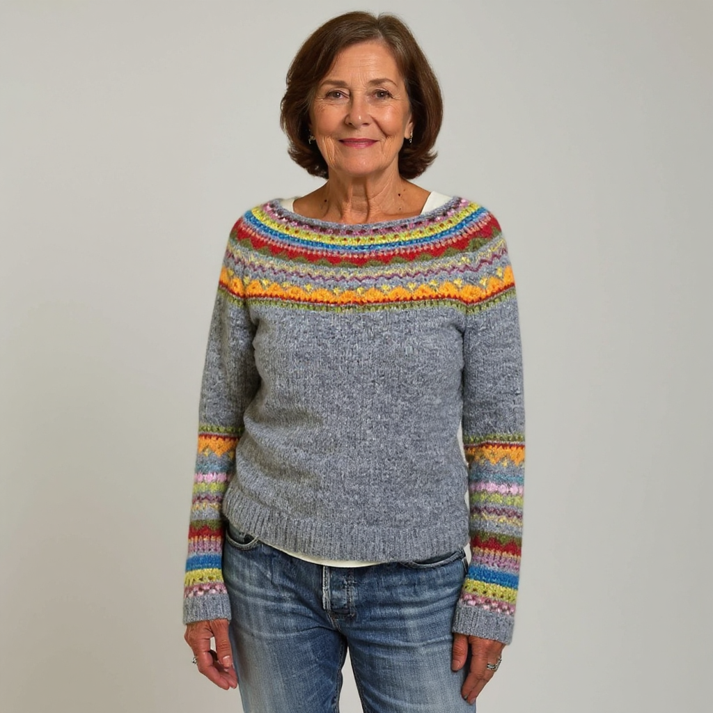 DELACROIX | Maglione con Inserti Arcobaleno Sylvie