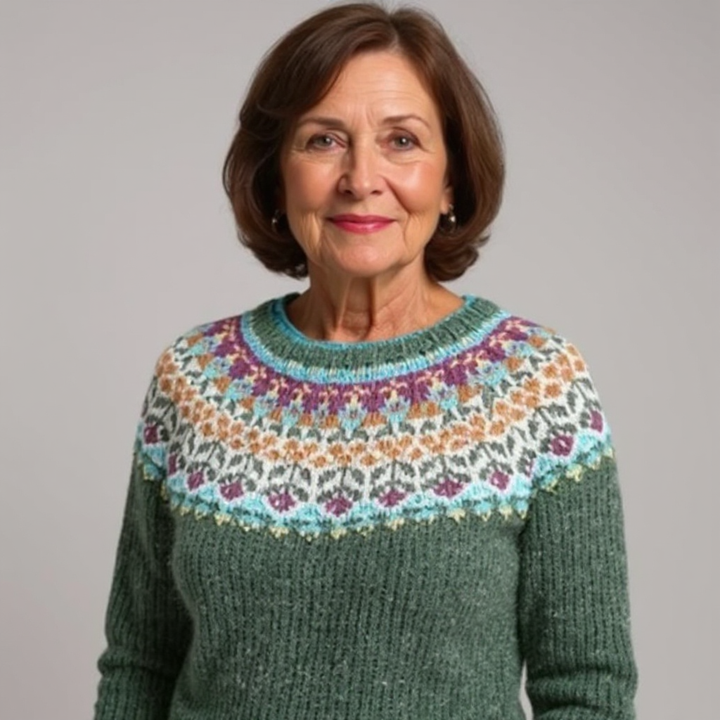 DELACROIX | Maglione in Maglia Verde Salvia Véronique