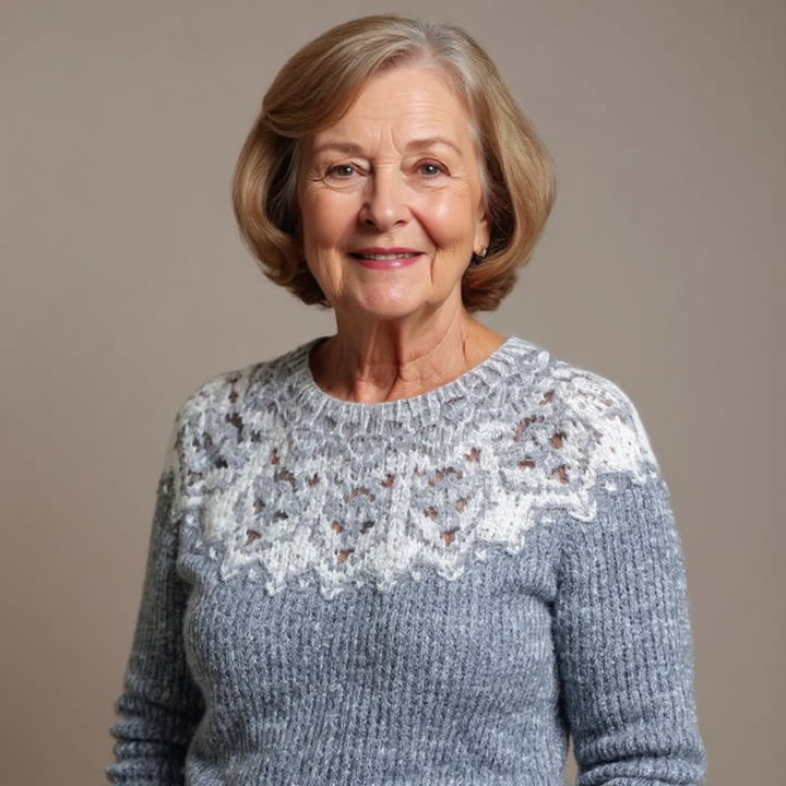 DELACROIX | Maglione in Maglia con Inserti Ghiacciati Léa