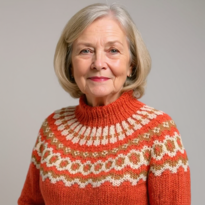DELACROIX | Maglione Collo Alto Jacquard Christine