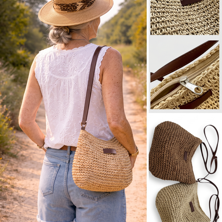 Colomba | Borsa Intrecciata Elegante - Beige Scuro