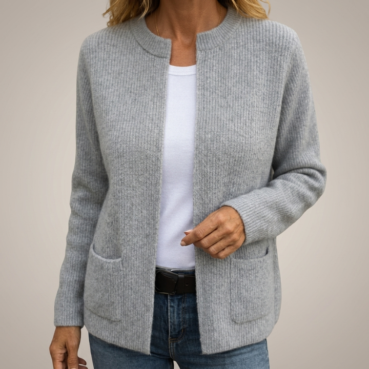 GILET IN MAGLIA CON ZIP PER DONNE