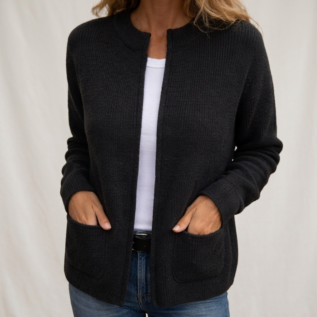 GILET IN MAGLIA CON ZIP PER DONNE