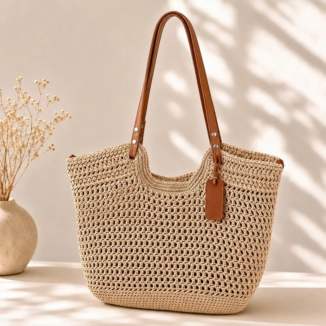 Alina | Borsa Shopper Intrecciata a Mano all&