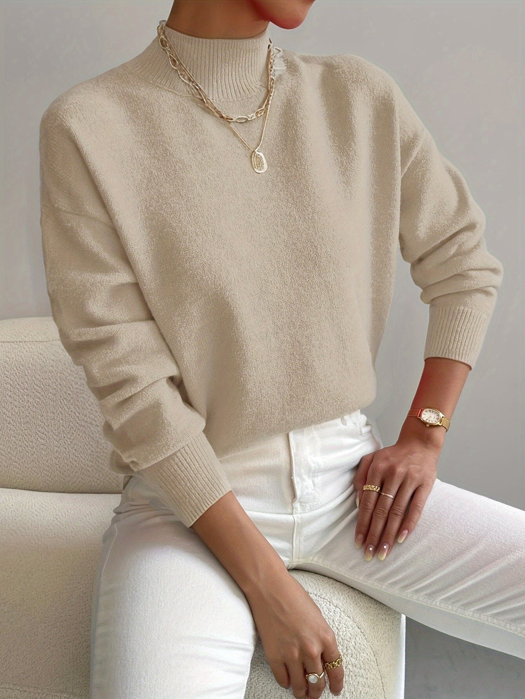 Maglione Collo Alto Morbido Christine
