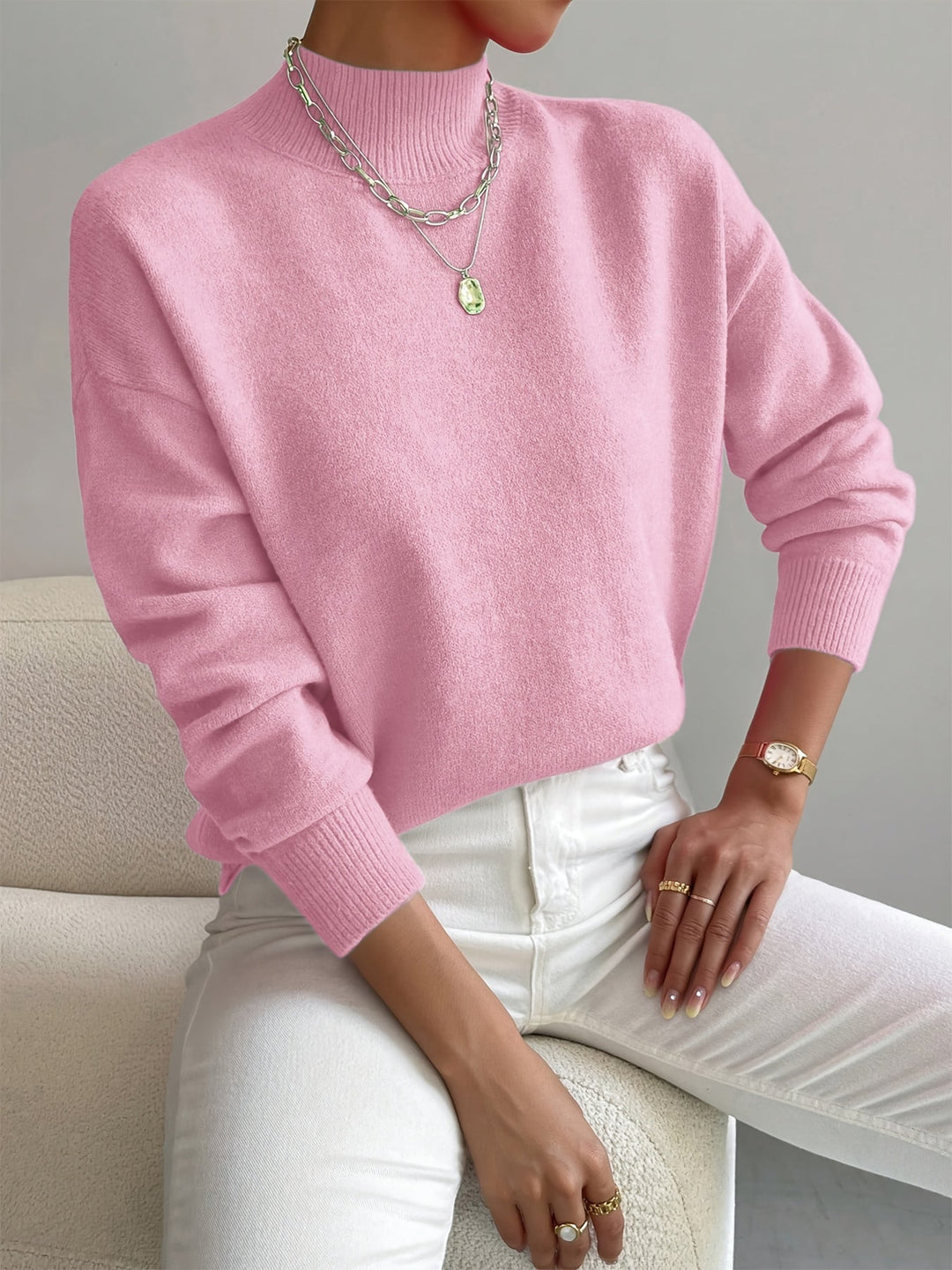 Maglione Collo Alto Morbido Christine