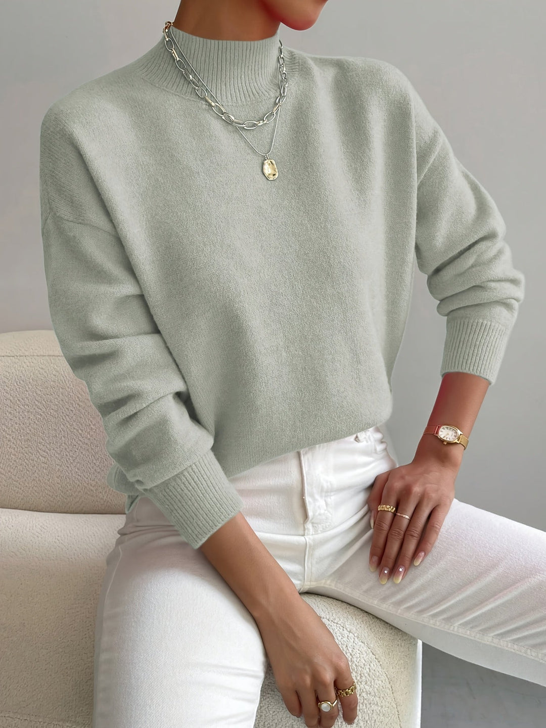 Maglione Collo Alto Morbido Christine
