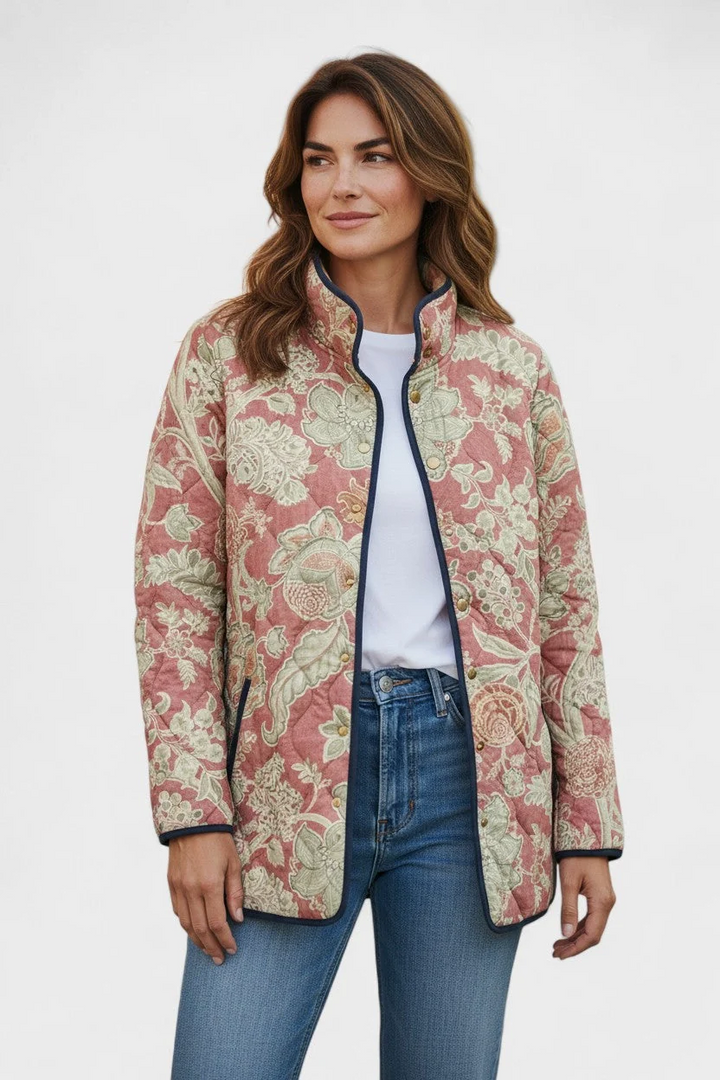Naya | Giacca Quilted Casual Floreale Vintage