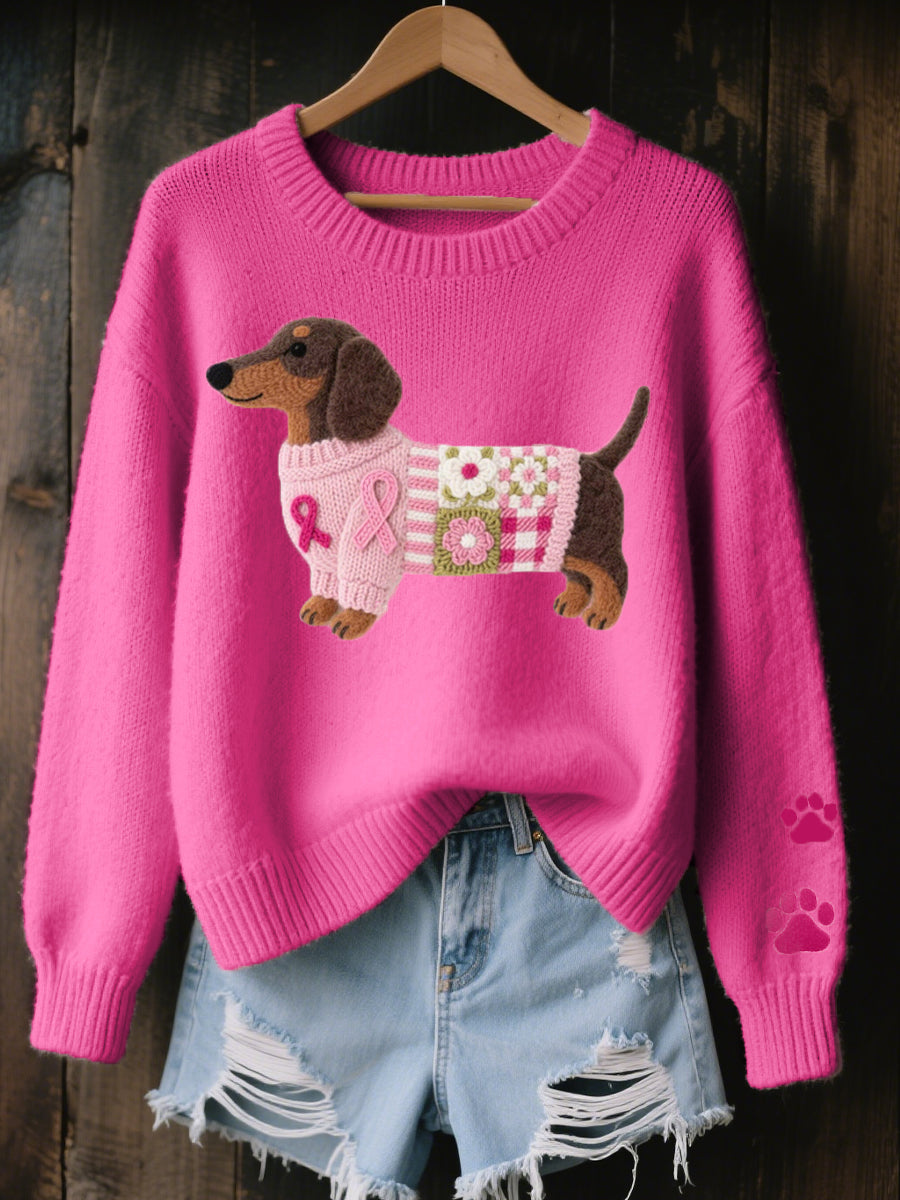 Éloïse | Maglione Morbido con Motivo Dachshund
