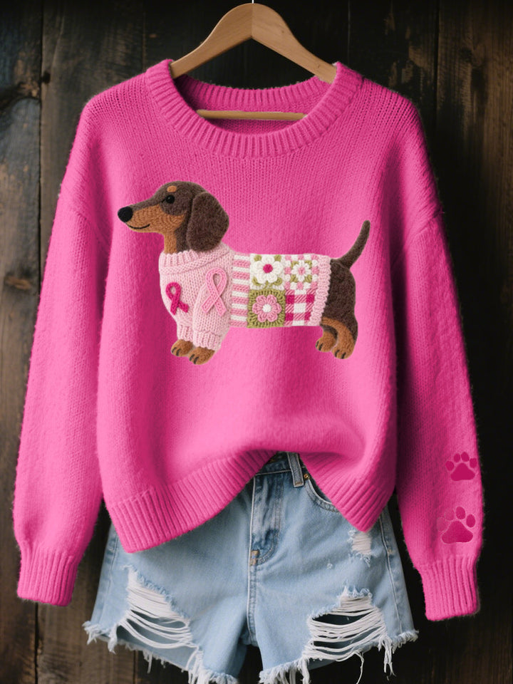 Éloïse | Maglione Morbido con Motivo Dachshund