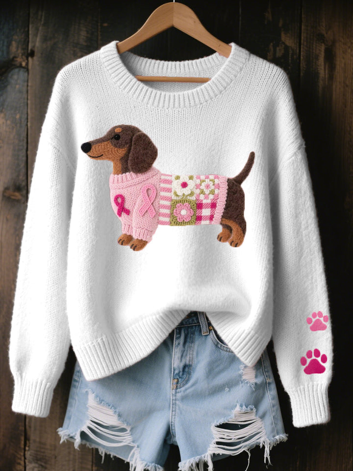 Éloïse | Maglione Morbido con Motivo Dachshund