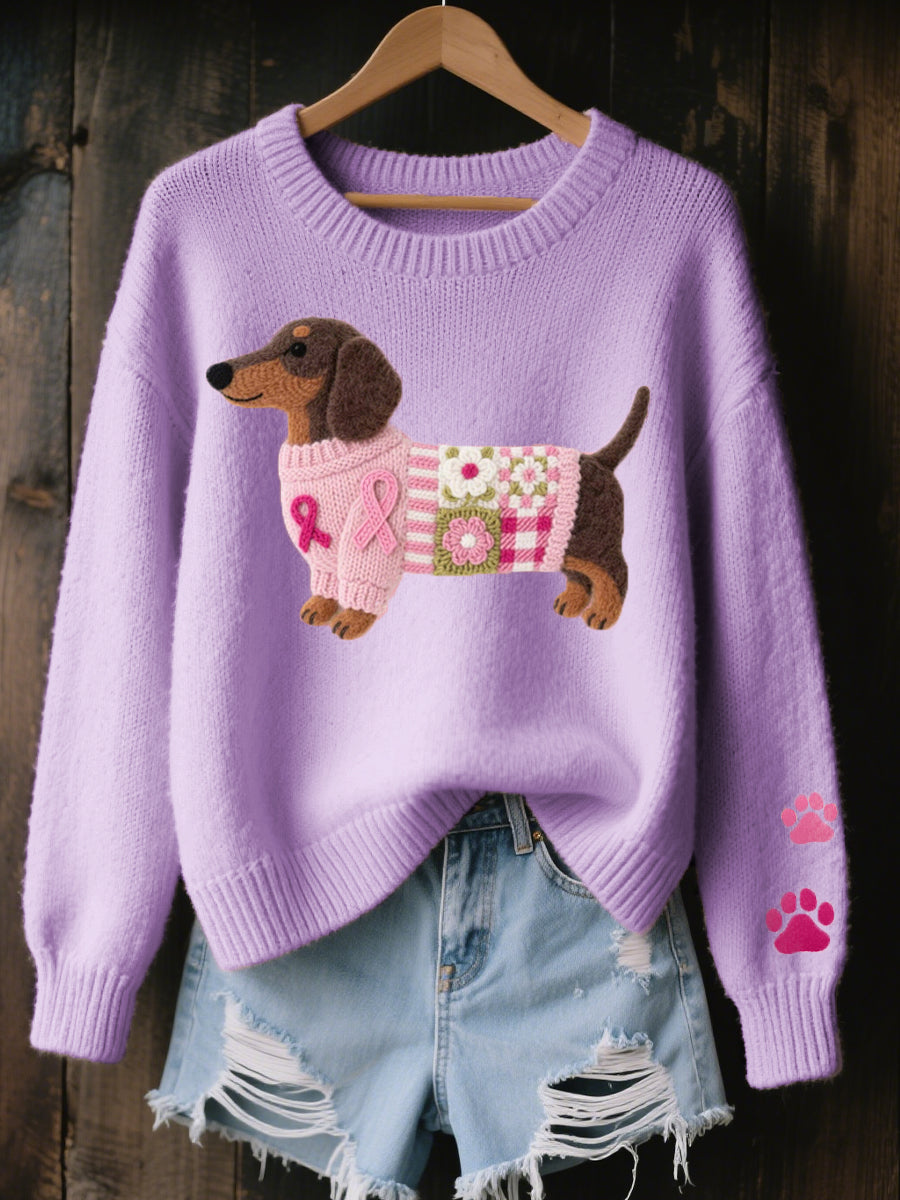 Éloïse | Maglione Morbido con Motivo Dachshund