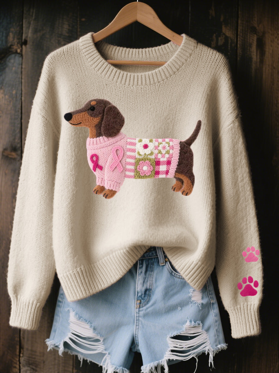 Éloïse | Maglione Morbido con Motivo Dachshund